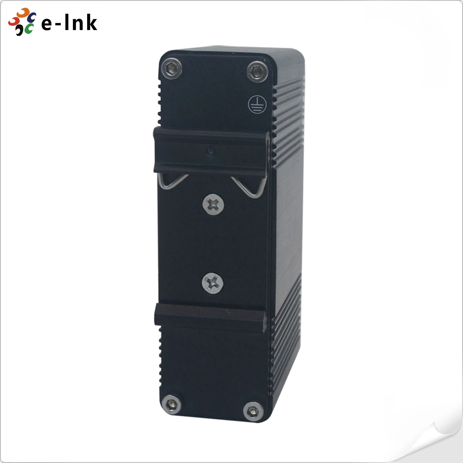 Outdoor Gigabit PoE Injector 802.3at 60W 10/100/1000m Power Over Ethernet Injector 12~48VDC Input DIN-Rail Bracket
