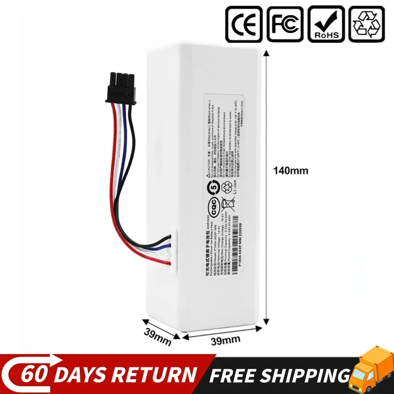 

14.4V Vacuum cleaner battery 9800AH For Xiaomi Robot Battery 1C P1904-4S1P-MM Mijia Mi STYTJ01ZHM replace