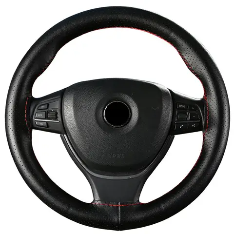 10 best sales fiat 500 leather steering wheel cover - №3