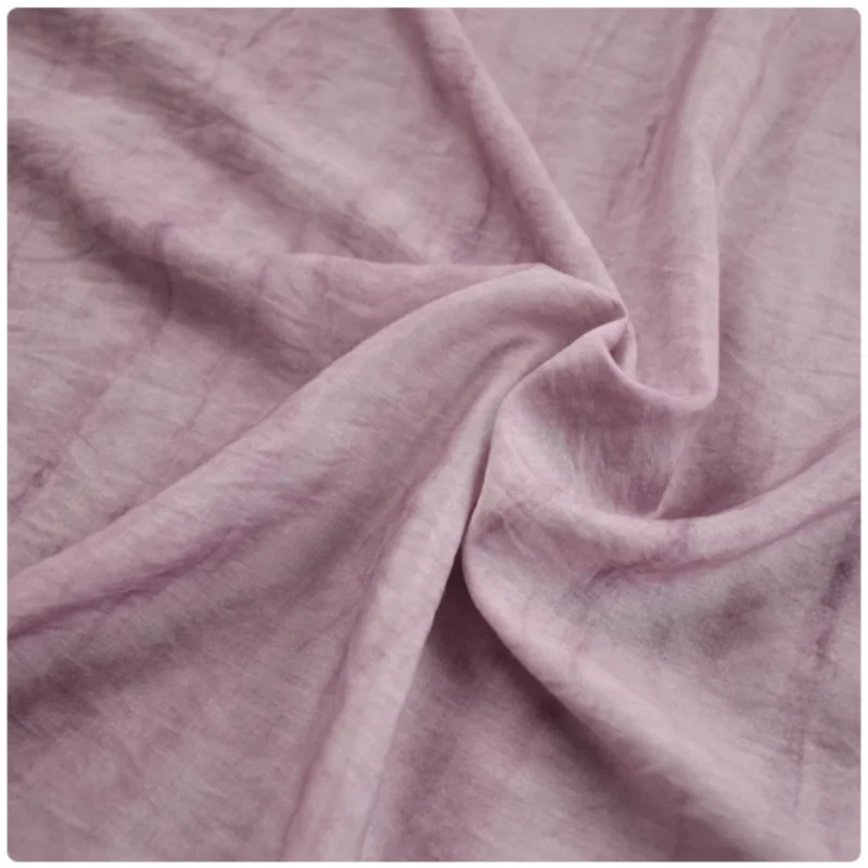 회색 보라색 얼룩 인쇄 하늘 실크 면 직물, 봄 여름 - Linen Fabric Natural 리뷰 및 가격