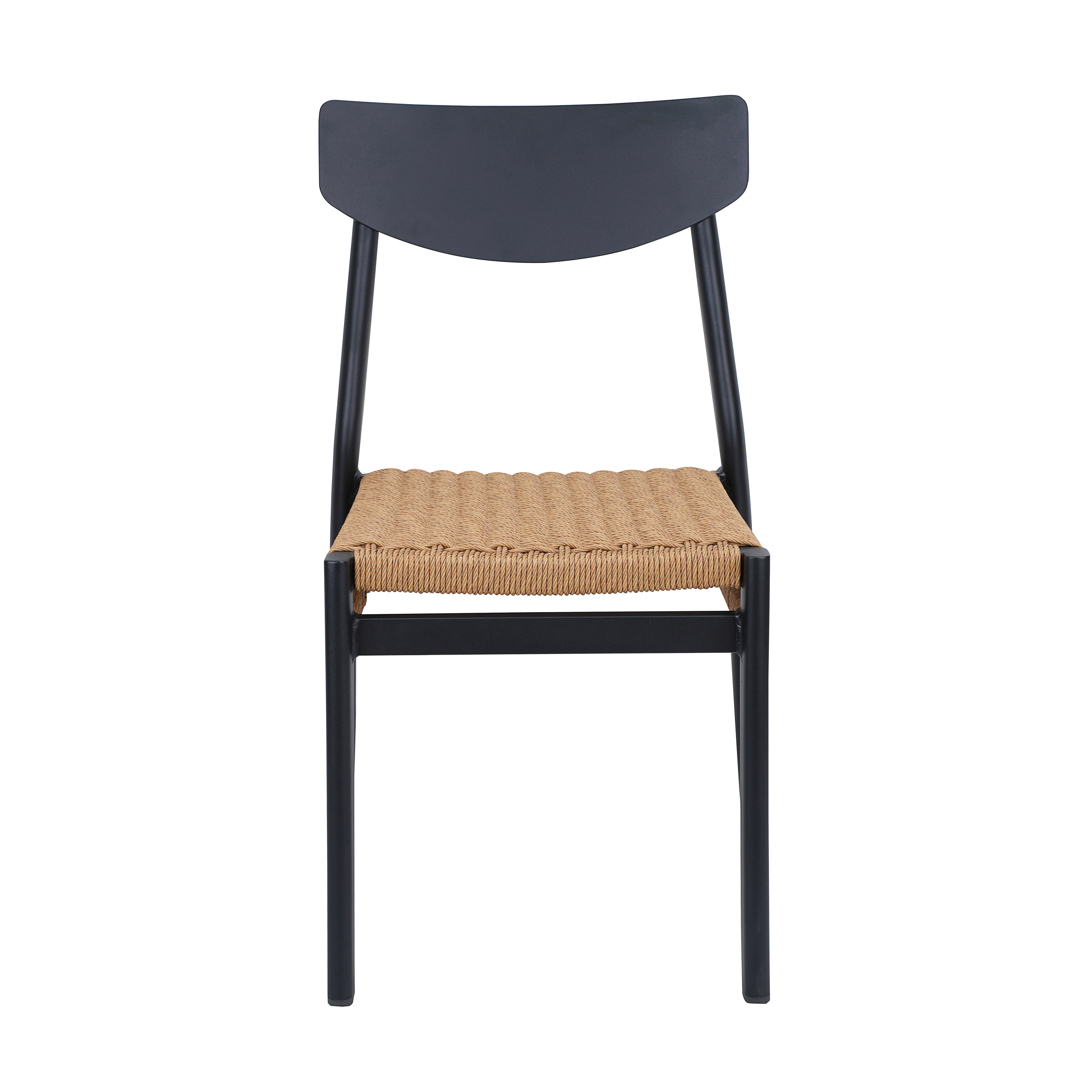 الطراز الحديث في الهواء الطلق الطعام كرسي مجموعة الروطان الألومنيوم طاولة شاي مزرعة الترفيه الأثاث لحديقة شرفة فناء كرسي S #2