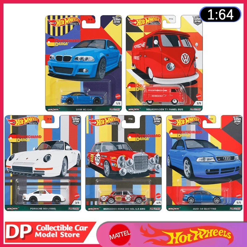 

2021 Hot Wheels Premium Car Culture Deutschland Design Collectors Full Set Bmw Porsche Audi New Unopened