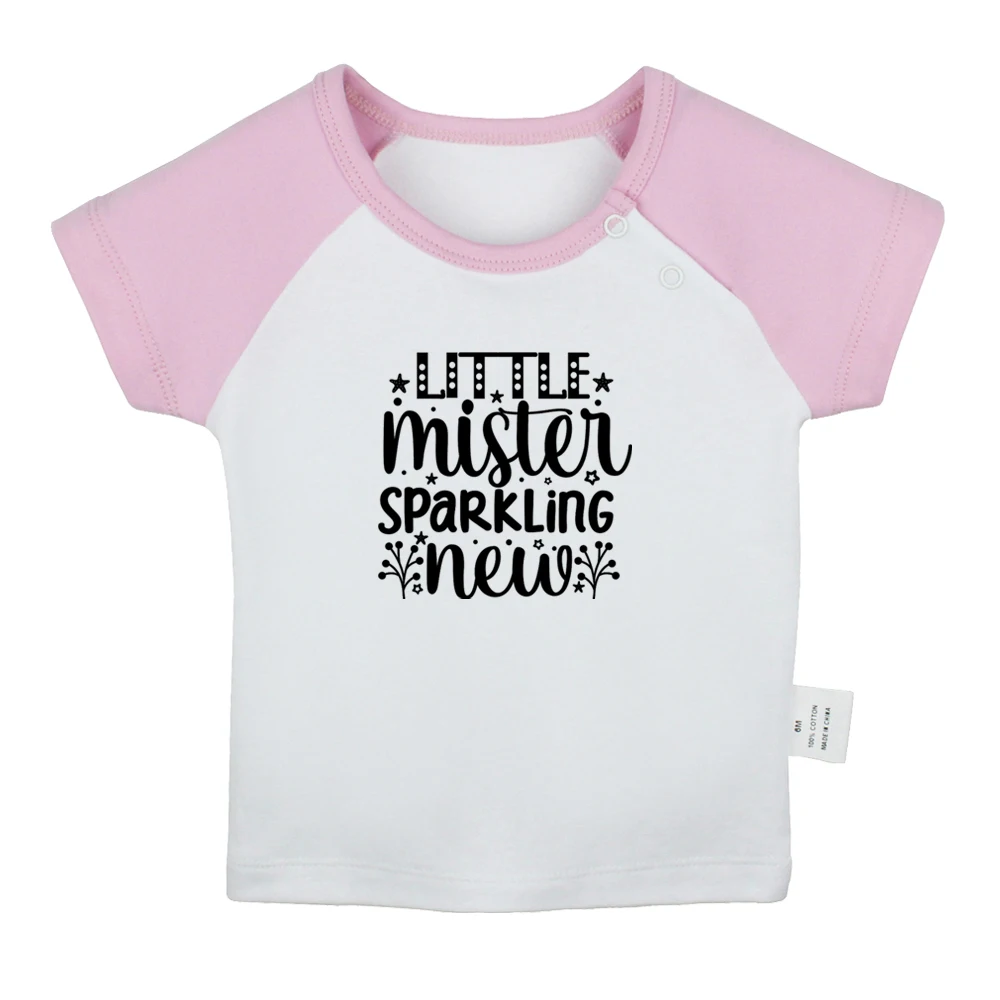 Little Mister Sparkling New Wild Child Baby T-shirts Cute Boys Girls Tees Infant Short Sleeves T shirt Newborn Clothes Kids Tops