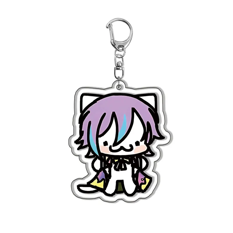 Cute Silly Cats Keychain For Tsukasa Tenma Teto Kaito Rui Kamishiro Akito Shinonome Vflower Bag Phone Keyrings Gift