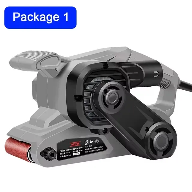 220V 810W Draagbare Elektrische Schuurbandmachine Bandslijpmachine Industriële Kwaliteit Polijst- en Slijp Gereedschap voor DIY & Werkplaats