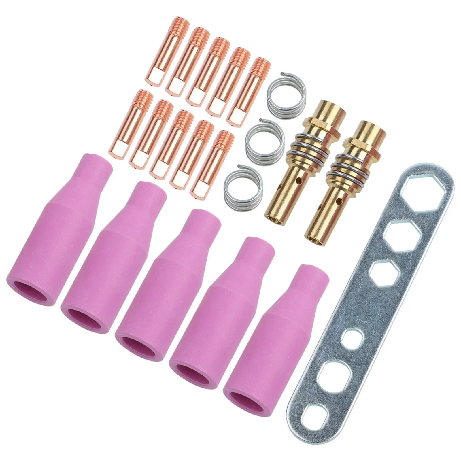 

For MIG Welding Accessory Package with Essential Components for 15AK Torch High Conductivity Nozzles and Tools