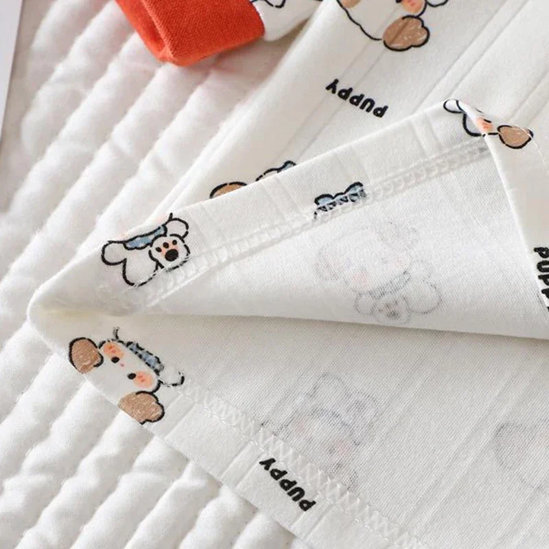 Children Home Clothing Set Christmas Patterned Cotton Pajamas Boys and Girls Long Sleeved Underwear Suit Baby Clothes