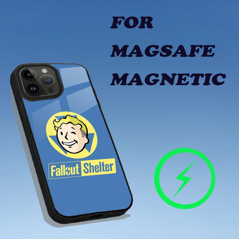 Games F-Fallout S-Shelter Phone Case For iPhone 15,14,13,12,11,Plus,Pro,Max Mini Magsafe Magnetic Wireless Charging