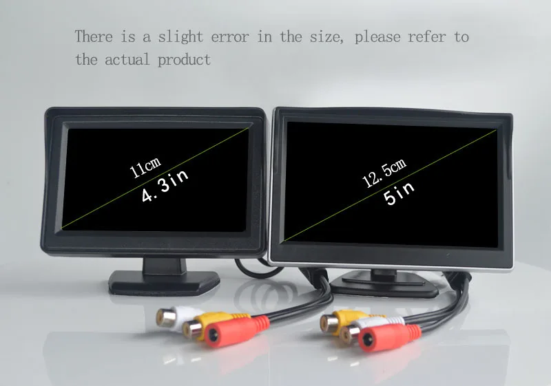 Einfache Installation Rückansicht Backup Kamera 4,3/5/7 Zoll Auto LCD Monitor Für Fahrzeug Van Nachtsicht Reverse parkplatz Bild System – Detail 6