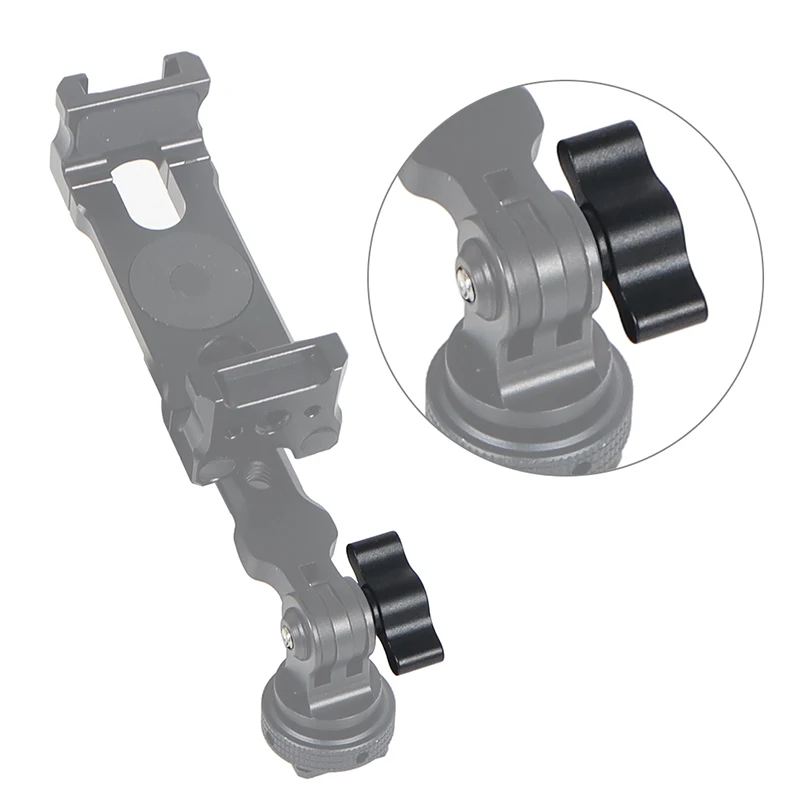 Für GoPro Hero 13 11 10 8 5 Zubehör Aluminium T Kopf Hand Schraube Daumen Knopf M5 1/4 Edelstahl Bolzen für DJI Action Kamera – Detail 17