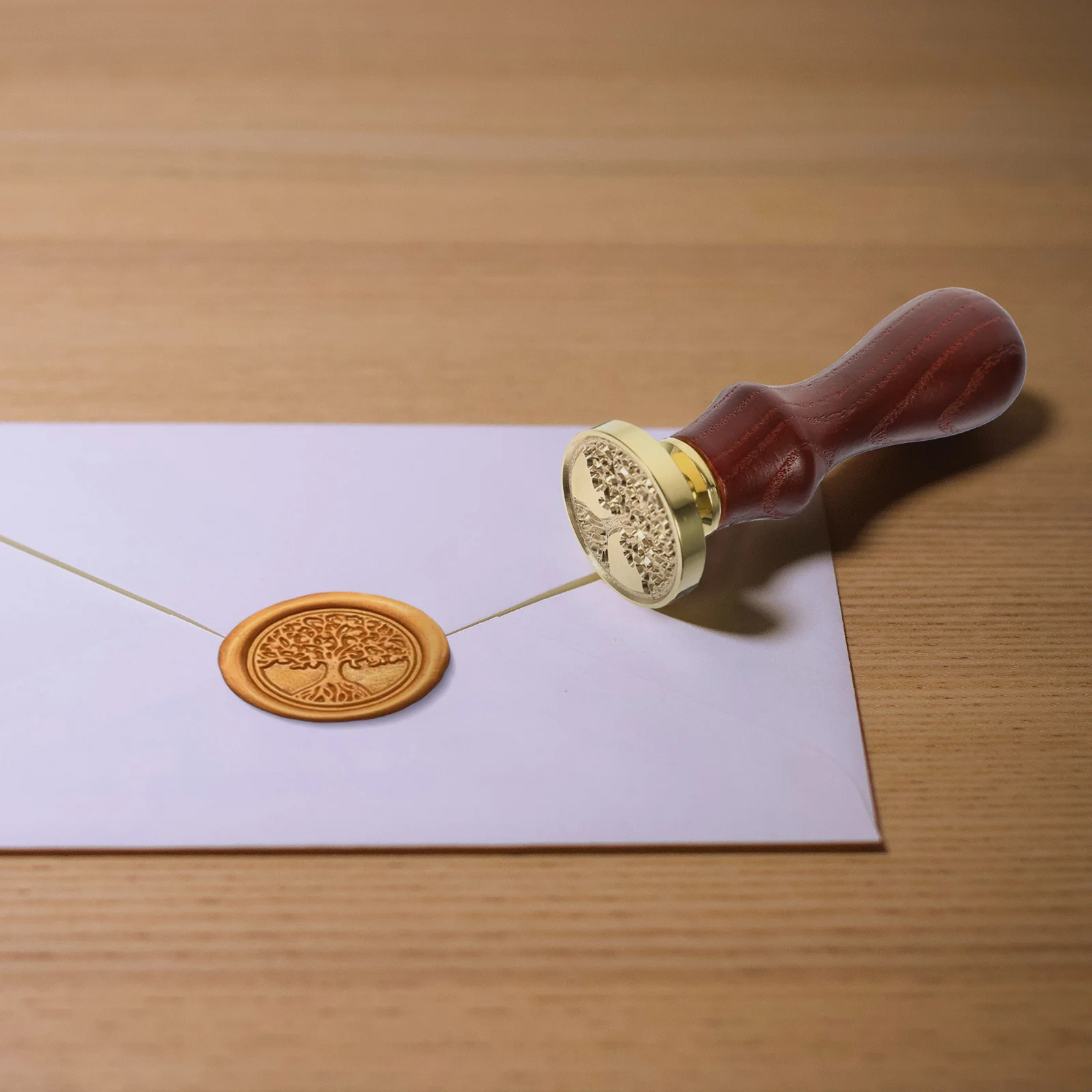 

Life Tree Wax Seal DIY Envelope Decorative Scrapbook Invitation Seal Removable Head Creative Pattern Wax Sealer