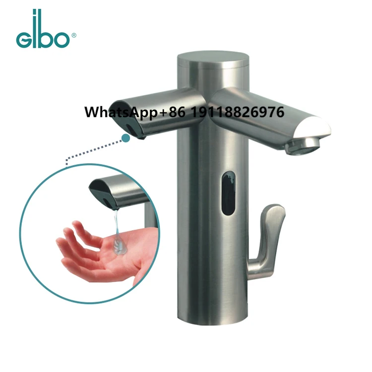 

Bathroom Basin Automatic Brass 2 Ways Double Headed Faucet