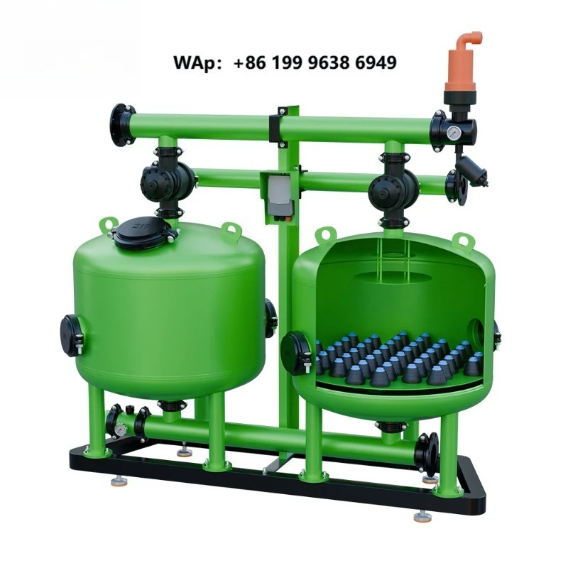 Automatic Backwash Sand Media Gravel Filter for Agriculture Greenhouse Drip Irrigation System Farm Water Filtration