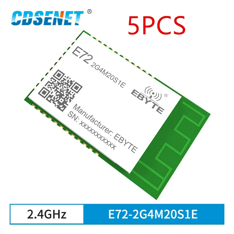 

5pcs/lot CC2652P ZigBee3.0 Bluetooth Module Wireless Module 2.4Ghz 20dBm SoC E72-2G4M20S1E Transceiver Receiver PCB/IPX Antenna