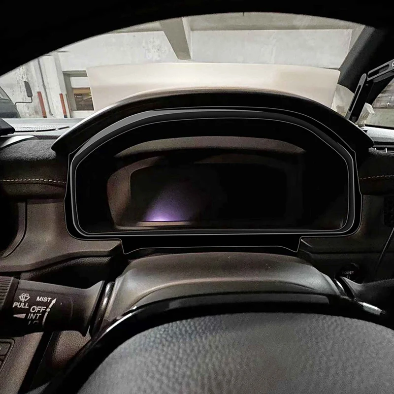 Dashboardpaneel Frame Autodashboard Snelheidsmeterpaneel Frame Decoratieve afdekking Instrumentversiering Sticker voor STEPWGN RP8 RHD,A