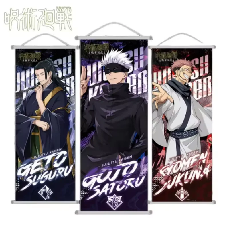 

Jujutsu Kaisen Gojo Satoru Inumaki Toge hanging painting poster mural scroll wallpaper anime peripheral 25*70cm decorative gift