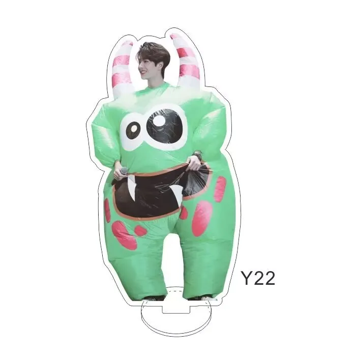 王一博の両面透明スタンディングサイン、テーブルデコレーション、アクリル製お土産、サポートギフト