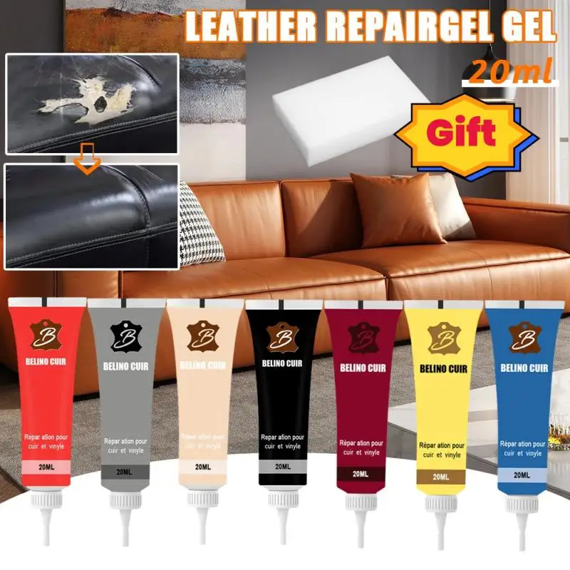 

20ML Leather Finish Car Leather Repair Gel Car Seat Leather Complementary Refurbishing Cream Paint For Car Maintenance Paste