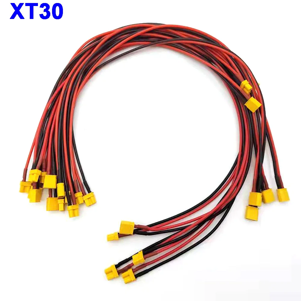 1pcs 50CM-1M XT30 U-F/M Male to Female Plug Extension Cable Lead Silicone Wire 18AWG  Lithium battery plug Connector