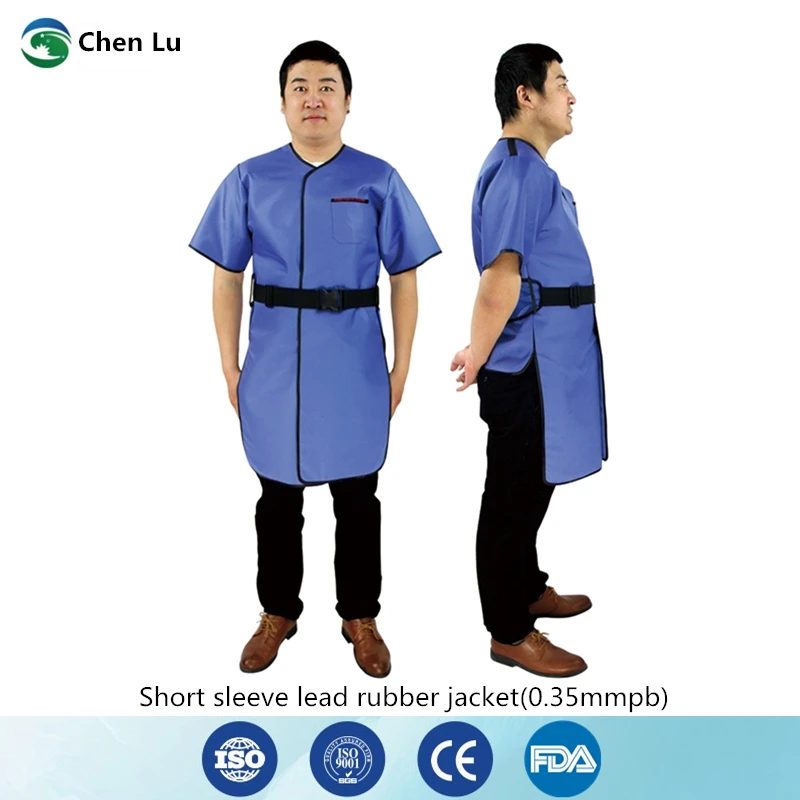 Recommend nuclear radiation protection short sleeved lead overcoat x-ray radiological protection 0.35mmpb lead clothes