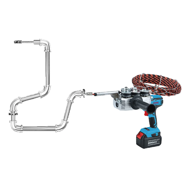 Industrial Heavy Duty Electric Cable Wire Puller 20V Li-ion Brushless Power Pipe Threader Electric Wire Threading Machine