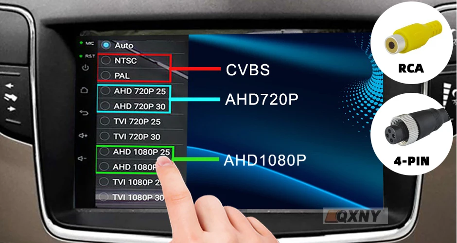 HD-Rückfahrkamera Rückansicht 170 ° AHD1080P/720P Nockenparksicherheit Passend für Hyundai I10 I20 I30 Eon Elantra Genesis für Kia Morning – Detail 7