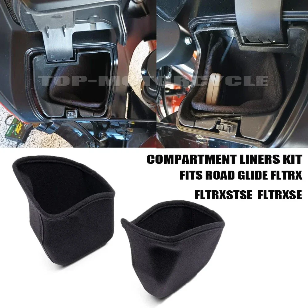 

Motorcycle Accessories For Harley For Harley Touring CVO Road Glide FLTRX ST FLTRXSTSE FLTRXSE Black Compartment Liner 2023 2024