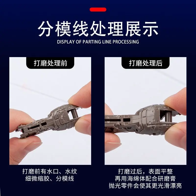 Sponge Sandpaper for Model Kit Grinding, Wet Dry Use, Washable & Reusable Polishing Sandpaper view 4