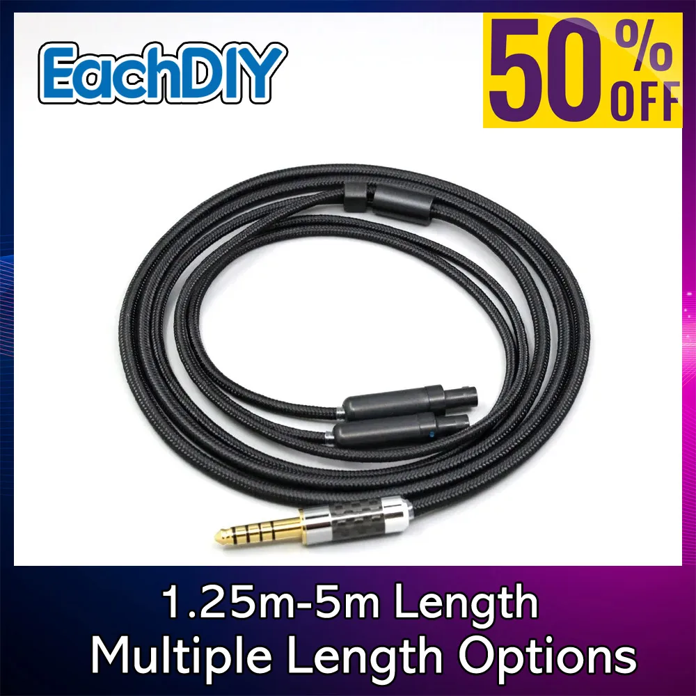 

6,5 мм XLR супер мягкий нейлоновый кабель для наушников OFC для Sennheiser HD800 HD800s HD820s HD820 Dharma D1000 наушники LN007523