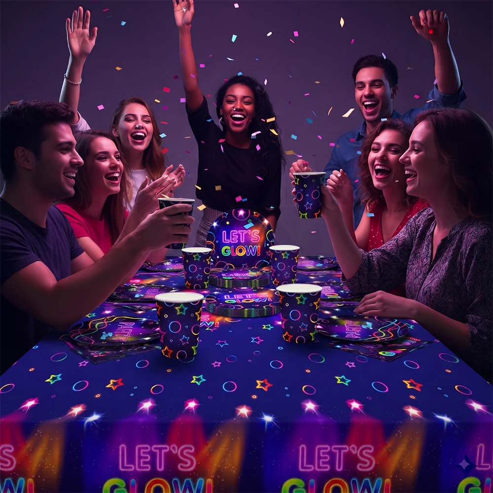 Let's Glow パーティー食器 カップ 紙皿 ナプキン - Let'S Party Event Supply のレビューと価格