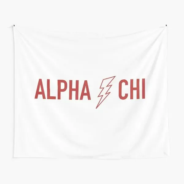 Alpha Chi Lightning Bolt  Tapestry Beautiful Colored Home Blanket Mat Printed Living Decor Wall Towel Room Hanging Bedspread