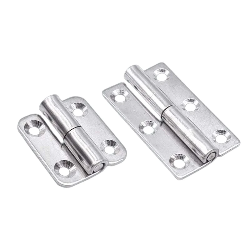 

2 PCS 304 Stainless Steel Door Hinge Detachable Cabinet Door Hinge Bolts SUS304 Rust-Proof Thick Cabinet Hinge Connector