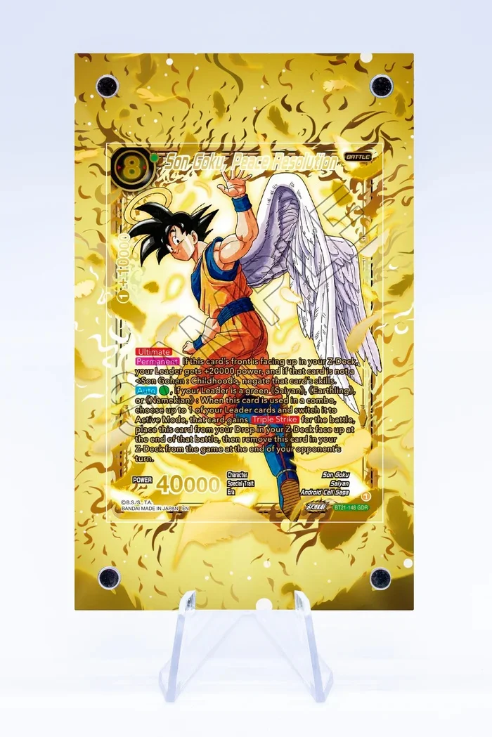 Dragon Ball Son Goku Anime Psa Card Extended Art Acrylic Display Case for Anime Extended Box Exquisite Collectibles Decorative view 3
