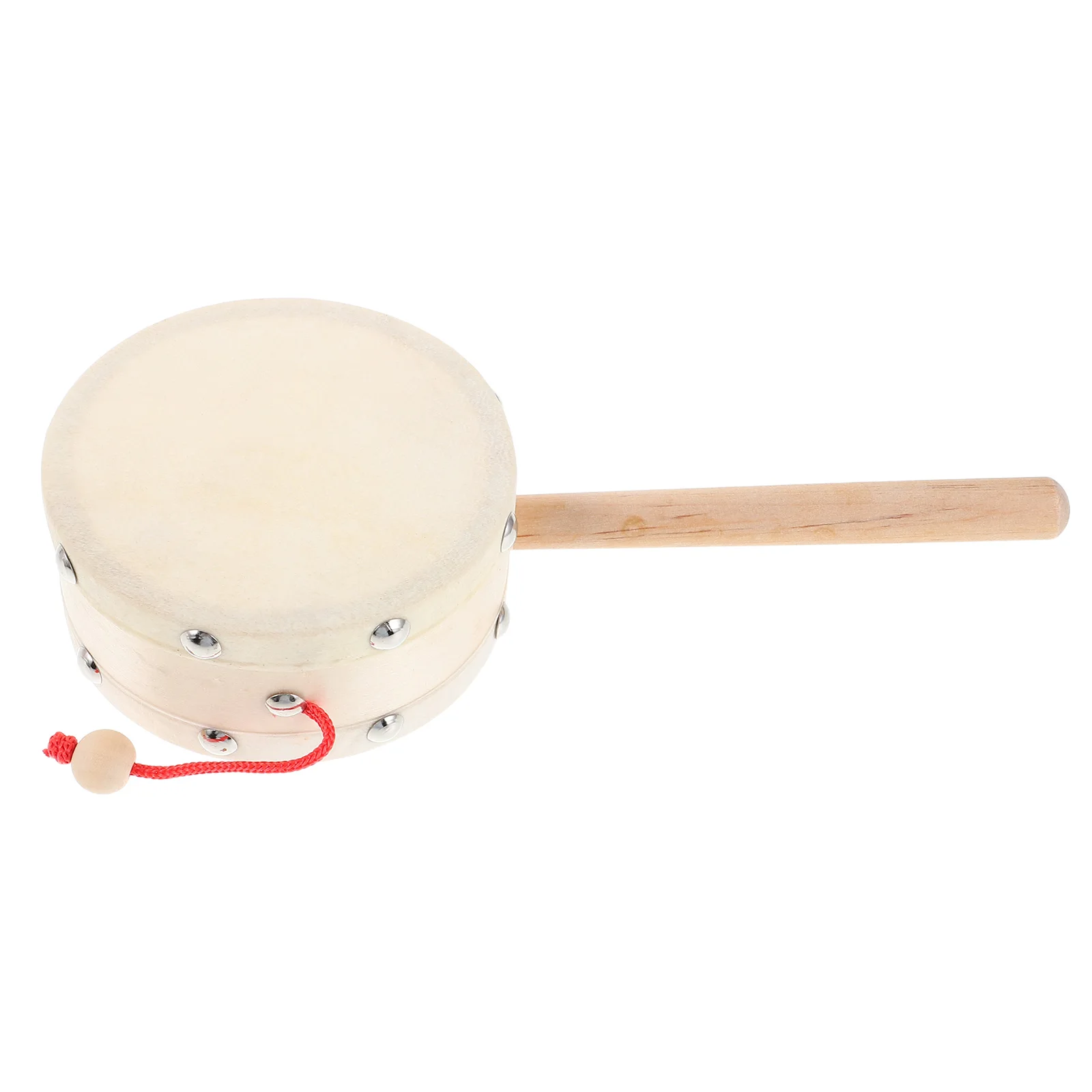 

4 Inch Baby Sheepskin Hand Drum Early Education Percussion Instruments Kids Musical Toys Inspired Wood Music for Toddler