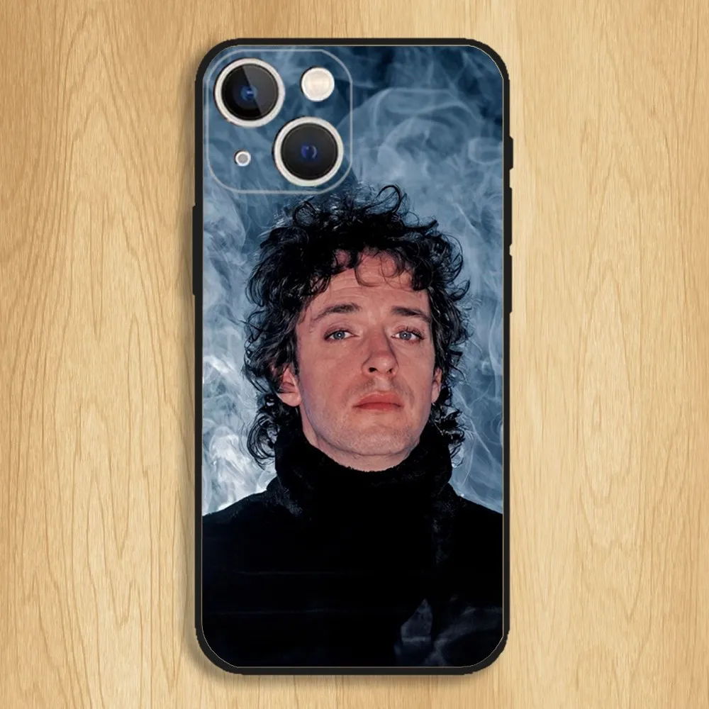 Soda Stereo Band Phone Case For iPhone15,14,13,12,11,Pro,Max,Plus,Mini,X,XS,XR,8,7,6,S,Plus,SE Soft Black Case