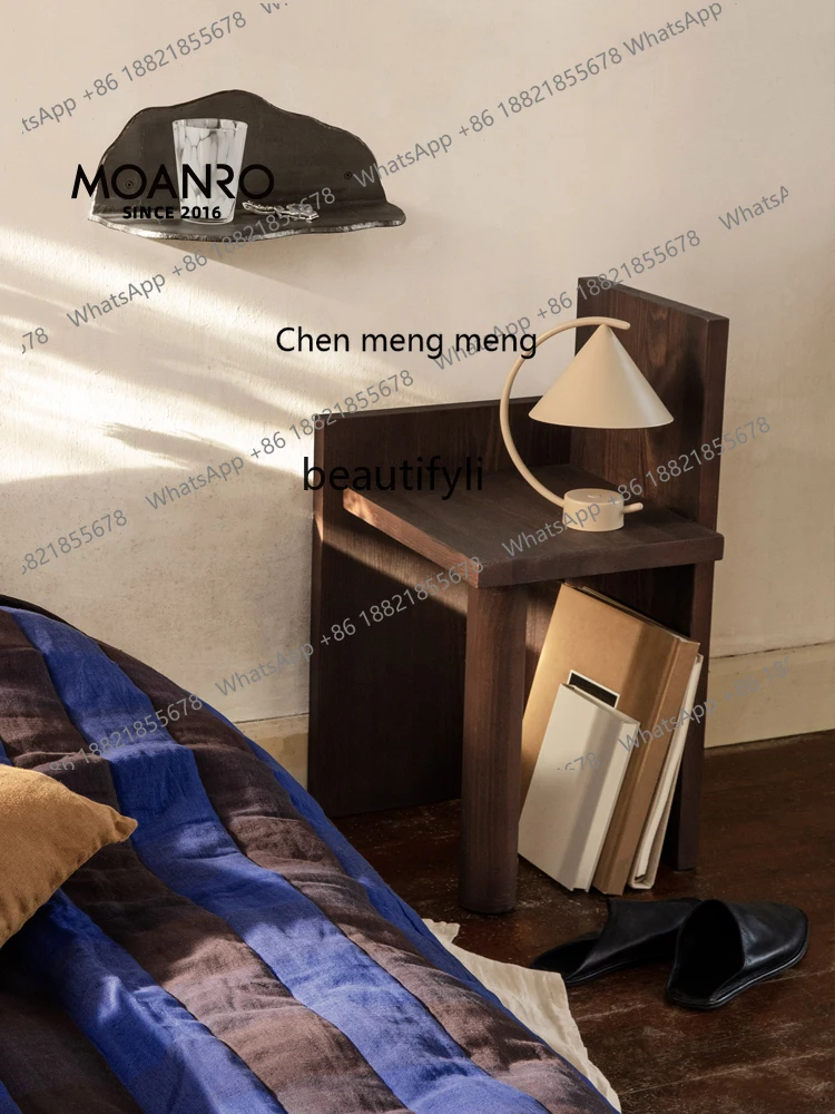 X bois massif salon canapé bord petite Table de chevet mobile Table d'angle créative Table basse rétro