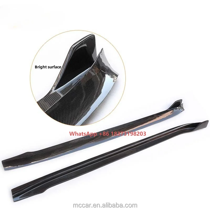 

Усовершенствованный автомобильный боковой бампер, подходит для MODE 3/Y, модифицированная боковая юбка из углеродного волокна
