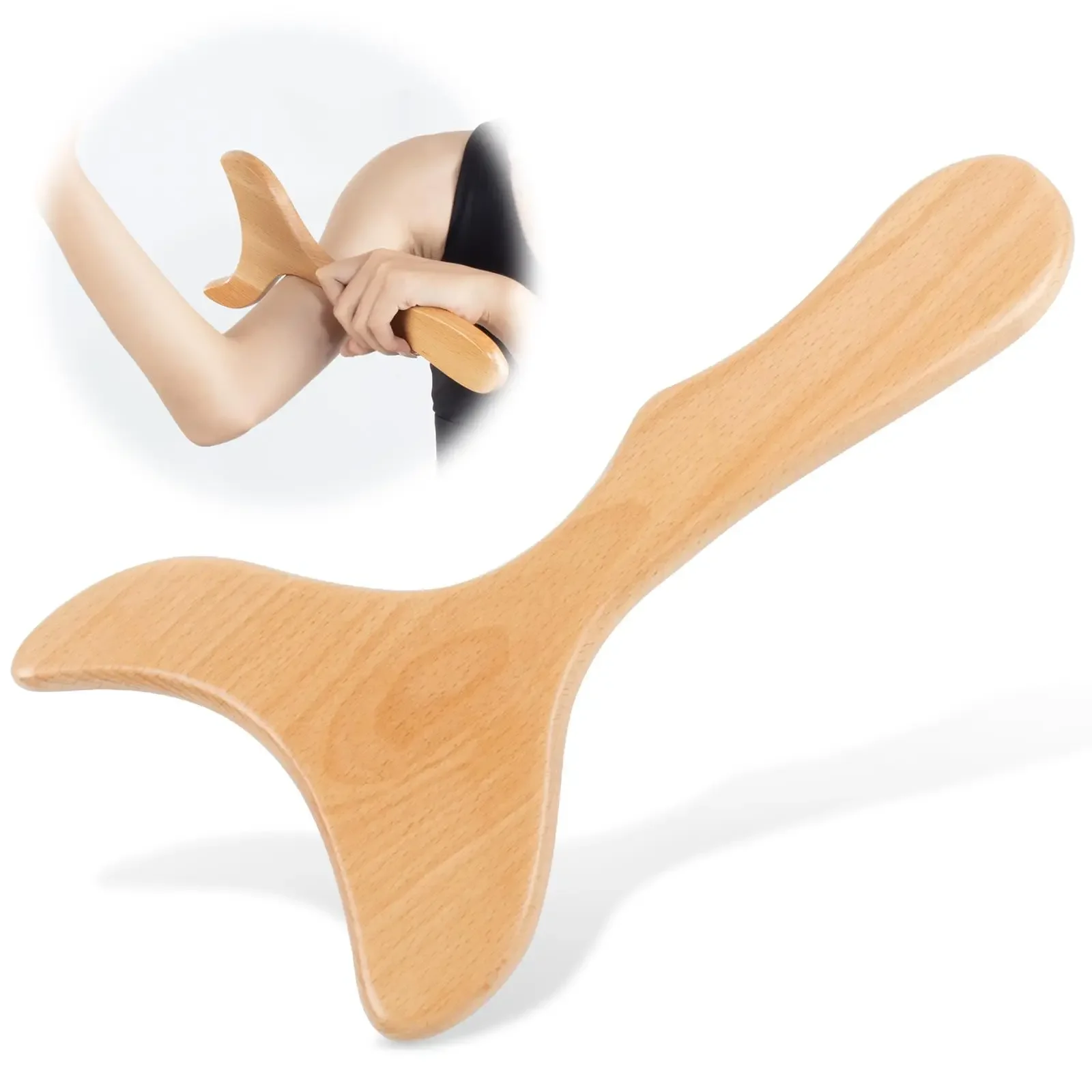 Wooden Gua Sha Wood Massage Tools,Wooden Lymphatic Drainage Massager, Body Sculpting Tool Paddle,Body Contouring and ShapingTool