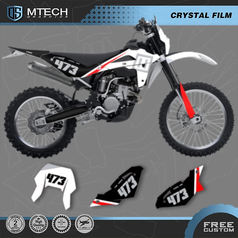 

DSMTECH Custom Team мотоциклетные графические фоновые наклейки, наборы наклеек для Husqvarna TE 250 2008, 2009, 2010, 2011, 2012, 2013, 001