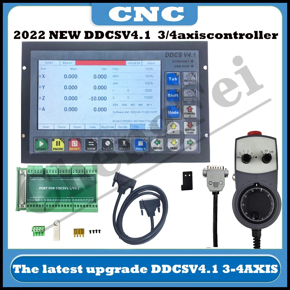 

CNC DDCSV3.1 upgrade DDCS V4.1 3/4 axis independent offline machine tool engraving and milling CNC motion controlle