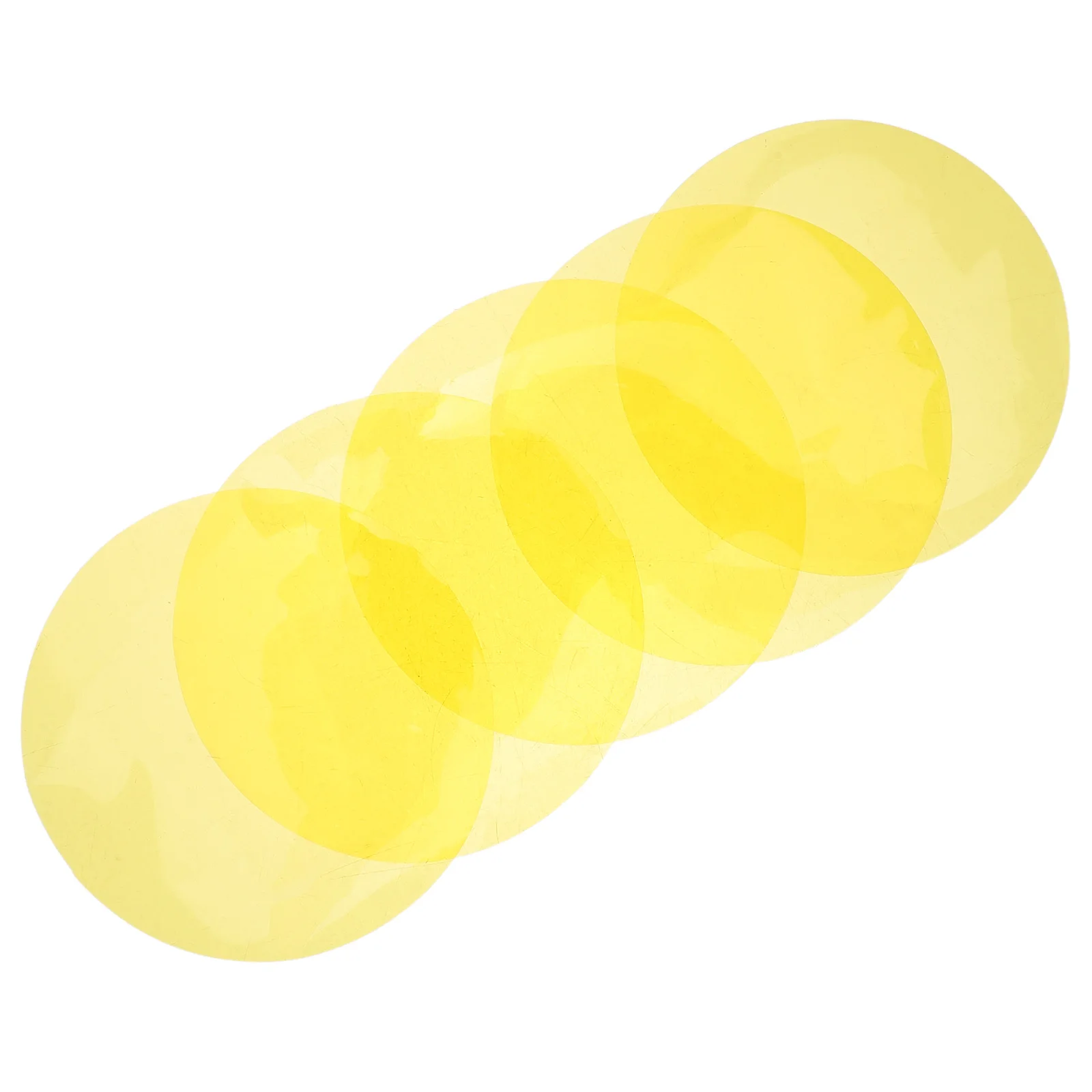 Ensemble de Films à lumière chaude en PET, 5 pièces, 10cm, pour projecteur à couleur jaune ou rouge, carte de couleur auto-adhésive pour Downlight