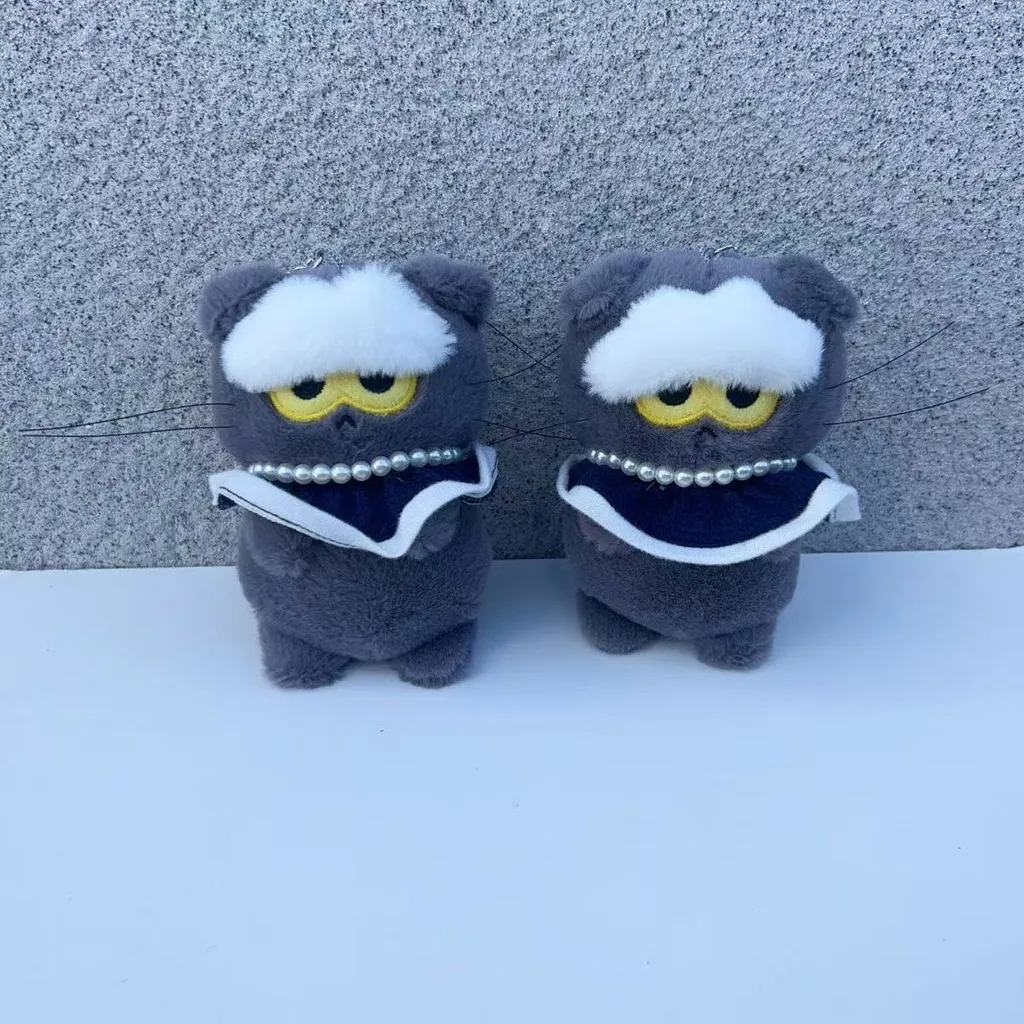 Kpop G-DRAGON ZOA دمية قطيفة كيرينغ ألعاب محشوة على شكل قطة رمادية #2