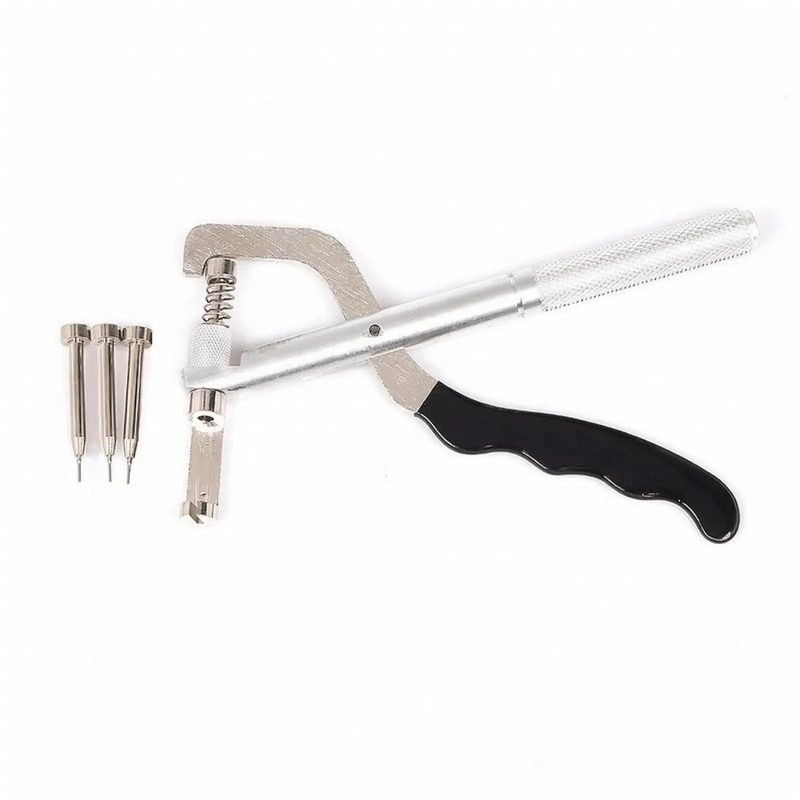 Watch Band Link Removal Tool with Interchangeable Pin Tips Metal Handheld Watch Bracelet Resizing Tool Adjustable Hand-Operated