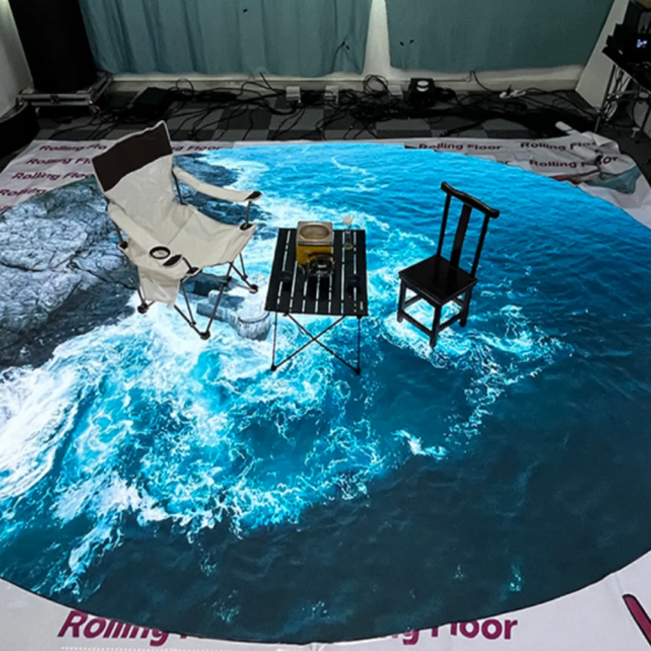 

HD Ultra-thin indoor interactive floor tile screen carpet LED display thickness is only 12mm Video floor Billboard