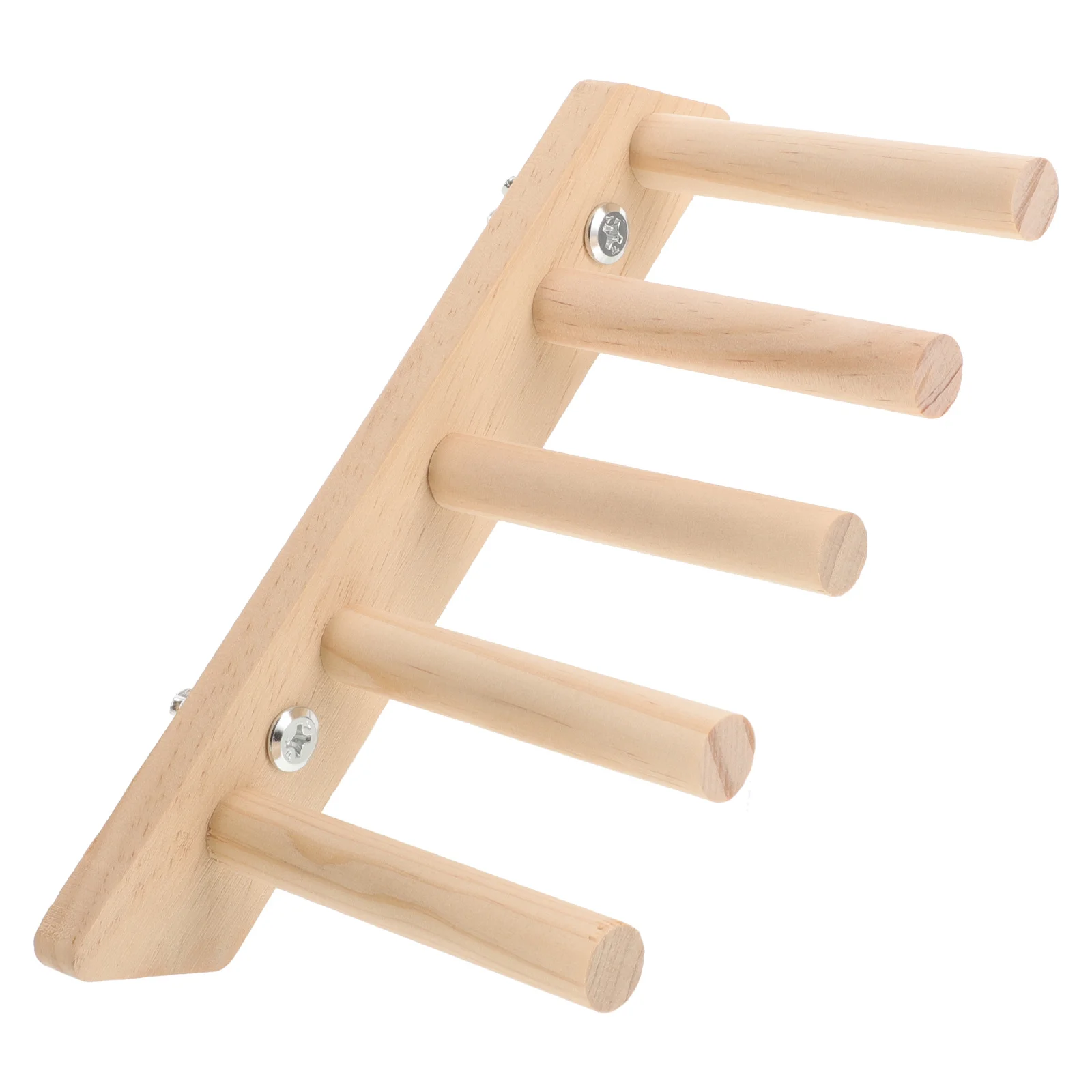 

Bird Perch Climbing Ladder Wooden Stand Durable Natural Wood Parrot Exercise Bird Cage Accessory Parakeet Cage Accessories