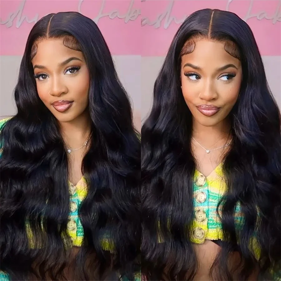 Ready To Go Glueless 6×4 Lace Body Wave Lace Closure Wig Pre-Cut Lace Pre plucked Bleach Knots Human Hair Wigs