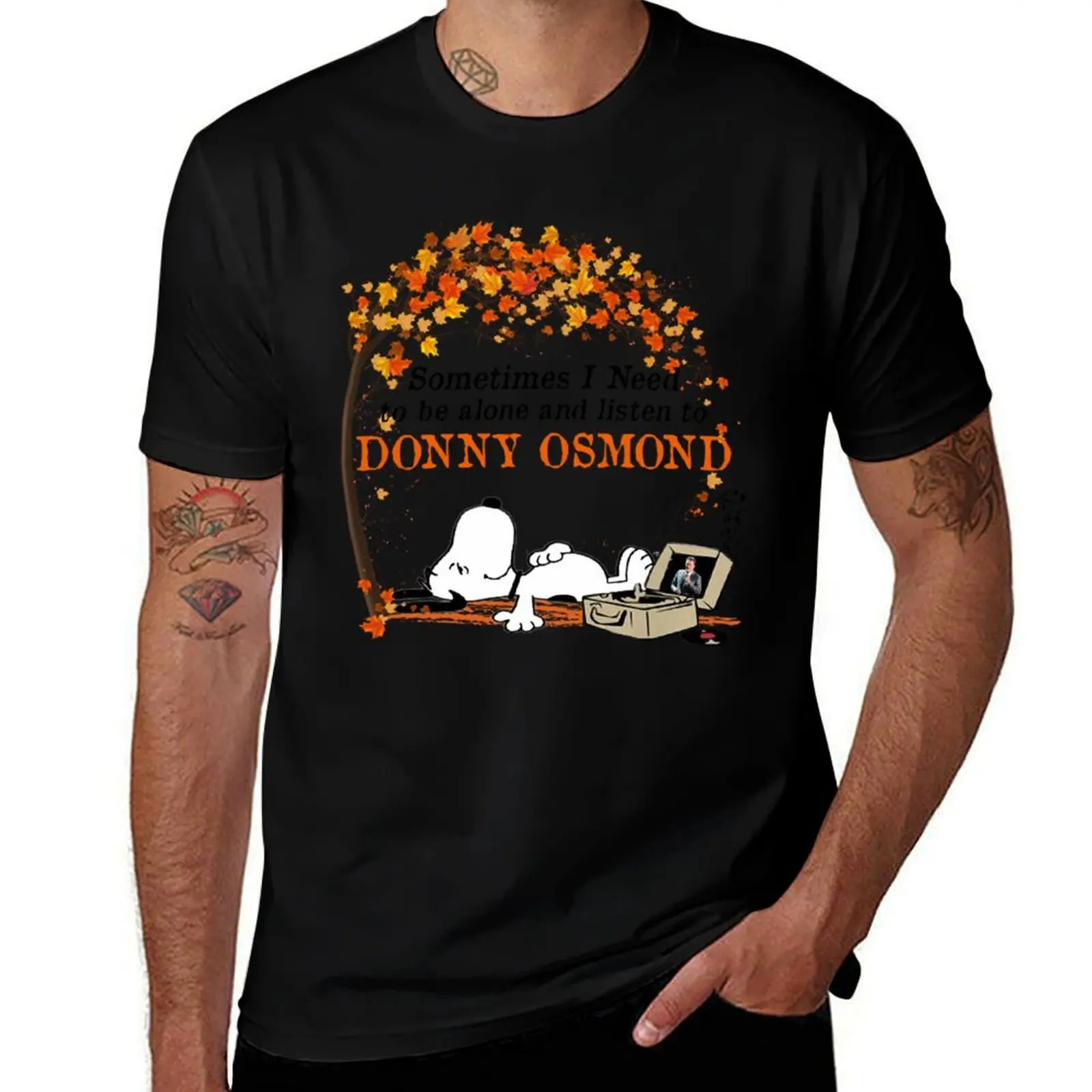

SOMETIMES I NEED TO BE ALONE AND LISTEN TO DONNY OSMOND V-neck Woman T-Shirt cute clothes blue archive shirts graphic shirts men
