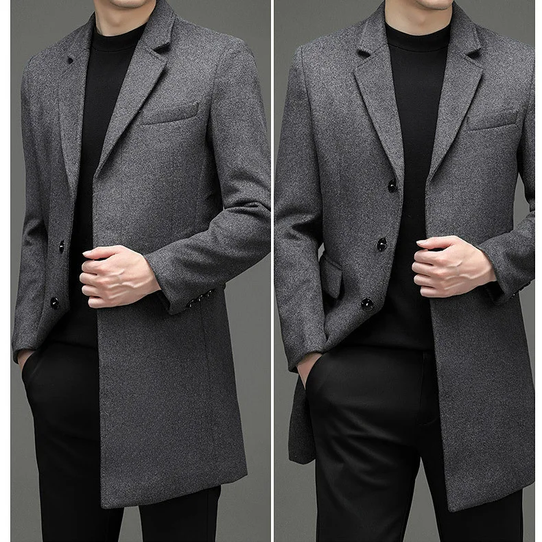 

Пальто из смесовой шерсти с золотыми пуговицами, мужское, из хлопка, полиэстера, нейлона, спандекса, вельвета, фланели, бархата, синели, твила, текстильное, стильное