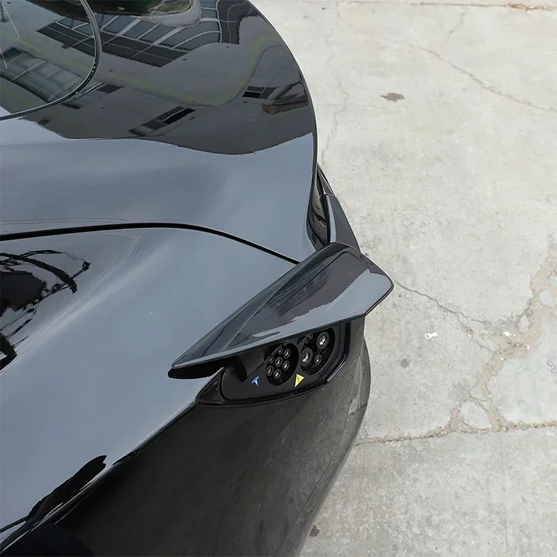 

For Tesla Model 3 Y 16-22 Car Rear Lamp Shade Brake Indicator Light Reversing Lamp Tail Lamp ABS Blackened Cover Car Accessories