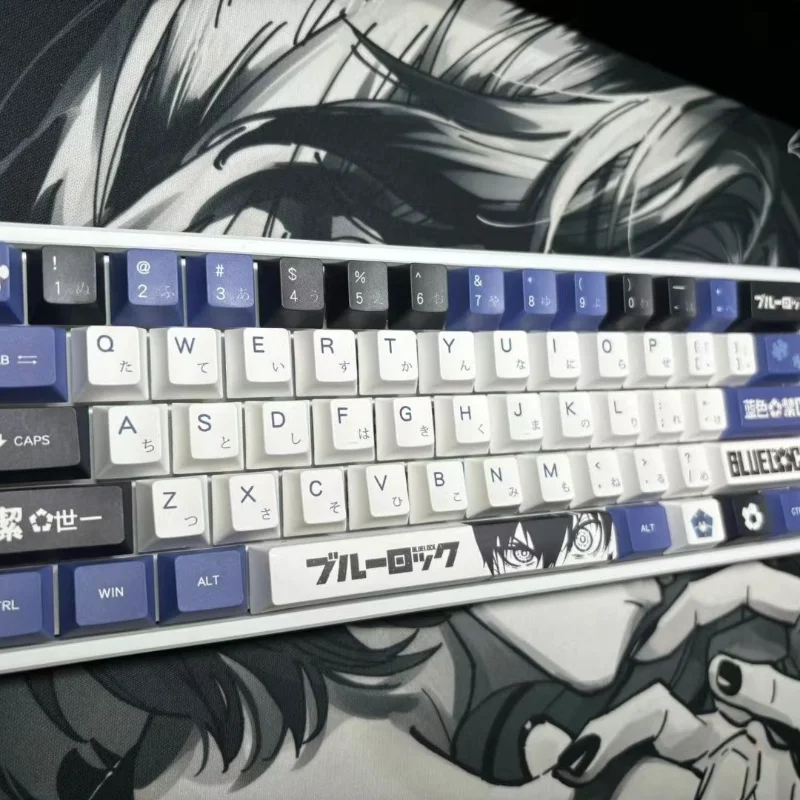 

Anime BLUE LOCK Keycap MOA Profile PBT Thermal Dye Sublimation Cute Mechanical Keyboard Caps Kawaii Keycap Kids Birthday Toys